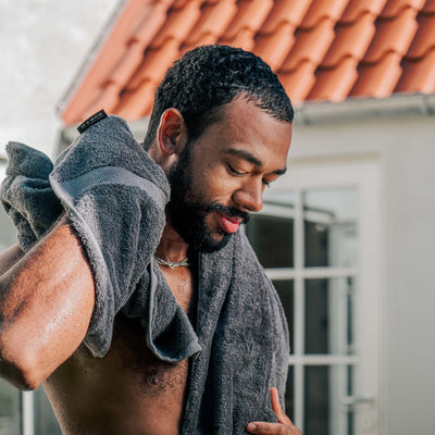 Badehåndklæde - Grå