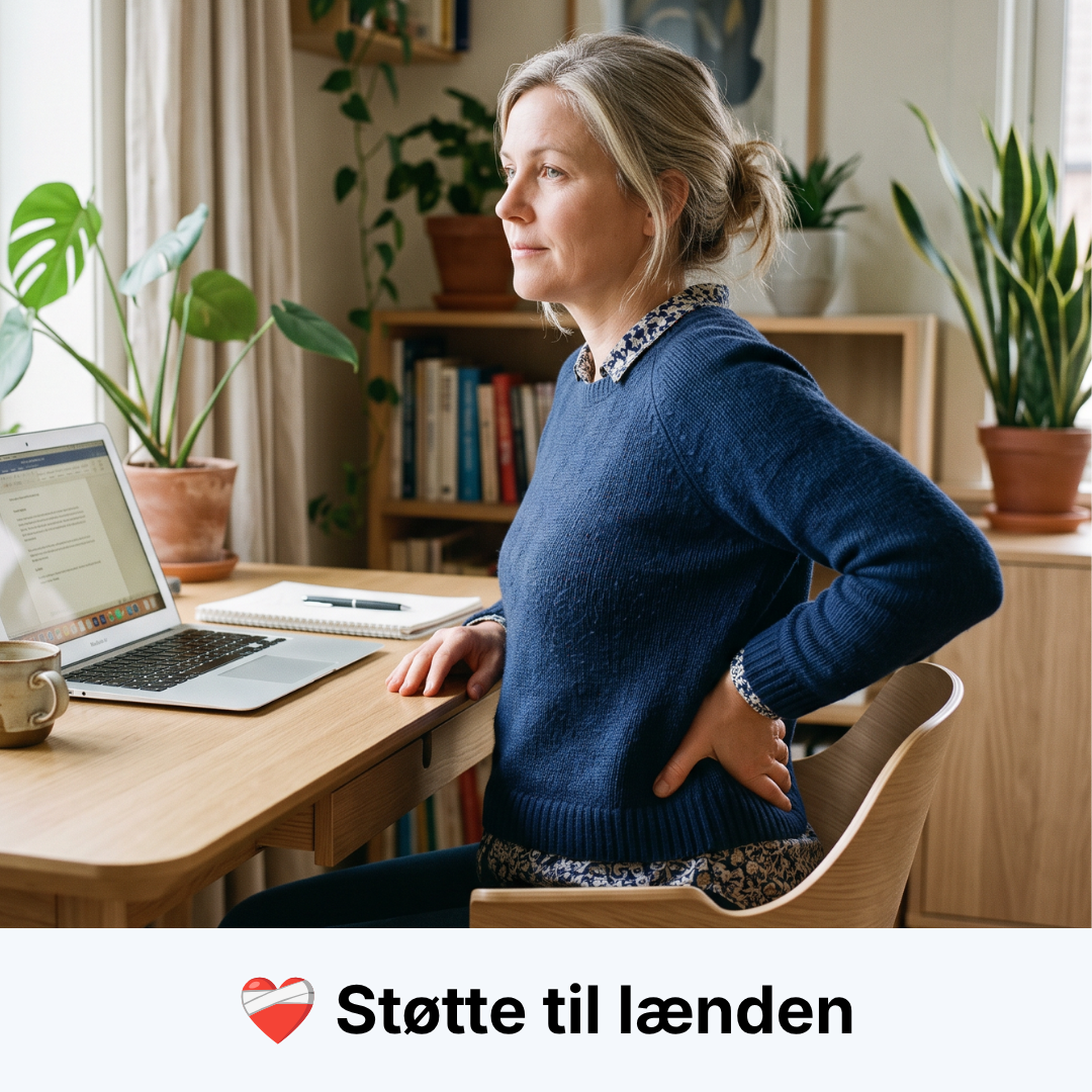 Støtte efter rygoperation og diskusprolaps